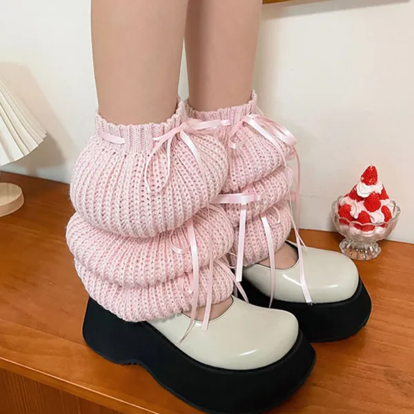 Other*Boogzel Clothing Balletcore Bows Leg Warmers