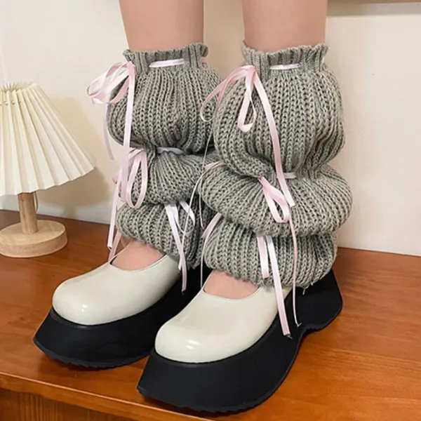 Other*Boogzel Clothing Balletcore Bows Leg Warmers