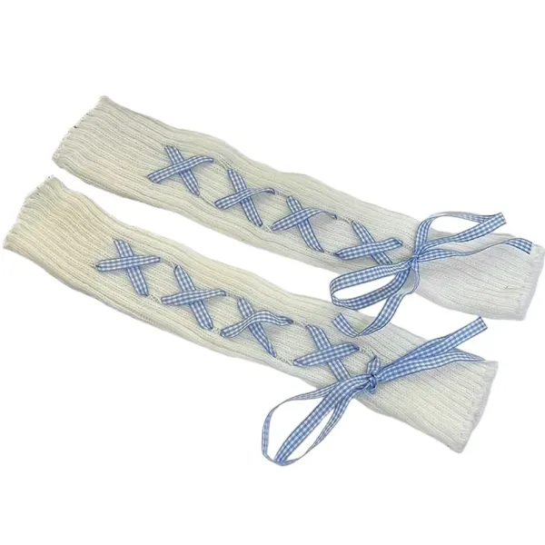 Other*Boogzel Clothing Balletcore Ribbon Leg Warmers