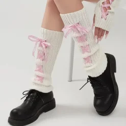 Other*Boogzel Clothing Balletcore Ribbon Leg Warmers
