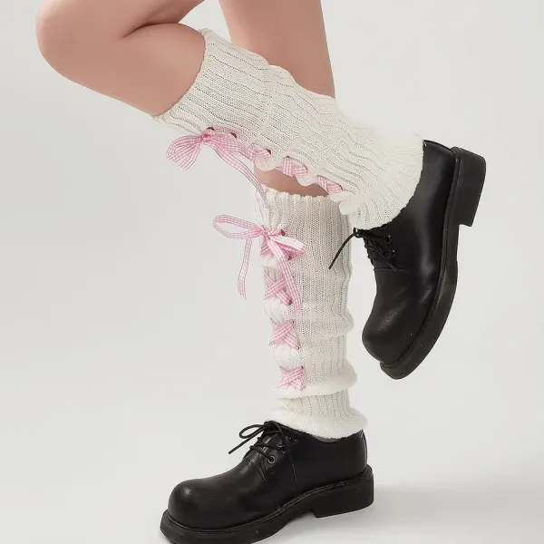 Other*Boogzel Clothing Balletcore Ribbon Leg Warmers