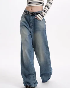 Jeans*Boogzel Clothing Basic Things Baggy Jeans Blue