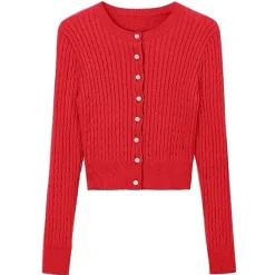 Knit Cardigans|Long Sleeve Tops*Boogzel Clothing Basic Things Ribbed Long Sleeve Top