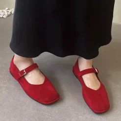 Sandals / Mary Janes|Classics*Boogzel Clothing Basic Things Suede Mary Jane Flats
