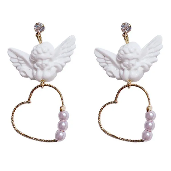 Earrings*Boogzel Clothing BB Angel Earrings Gold