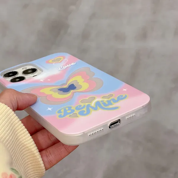 Iphone Cases*Boogzel Clothing Be Mine Butterfly iPhone Case Pink/blue