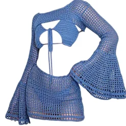 Dresses & Rompers|Skirts*Boogzel Clothing Beach Girl Crochet Top & Skirt Set Blue