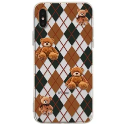 Iphone Cases*Boogzel Clothing Bear Argyle Pattern iPhone Case