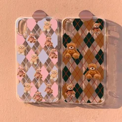 Iphone Cases*Boogzel Clothing Bear Argyle Pattern iPhone Case
