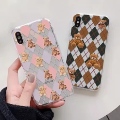 Iphone Cases*Boogzel Clothing Bear Argyle Pattern iPhone Case