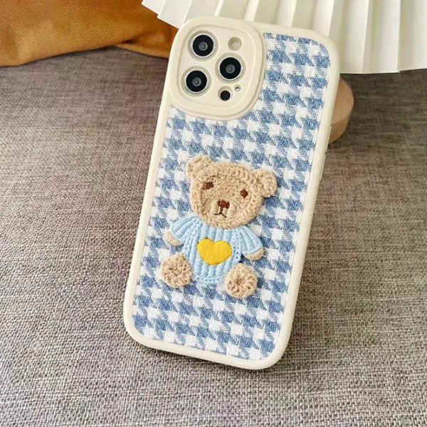 Iphone Cases*Boogzel Clothing Bear Embroidered iPhone Case