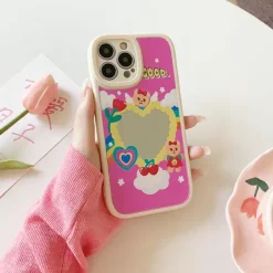 Iphone Cases*Boogzel Clothing Bear Heart Mirror iPhone Case