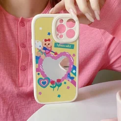 Iphone Cases*Boogzel Clothing Bear Heart Mirror iPhone Case
