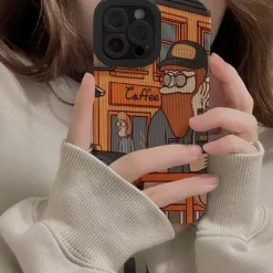Iphone Cases*Boogzel Clothing Bearded Man With Dog IPhone Case Brown