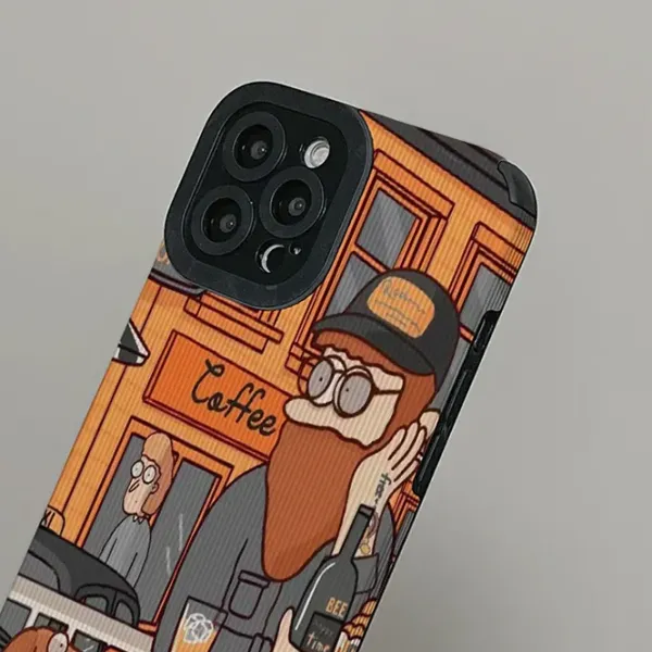 Iphone Cases*Boogzel Clothing Bearded Man With Dog IPhone Case Brown