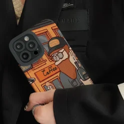 Iphone Cases*Boogzel Clothing Bearded Man With Dog IPhone Case Brown