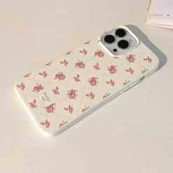 Iphone Cases*Boogzel Clothing Beautiful Roses iPhone Case White/pink