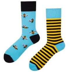 Socks*Boogzel Clothing Bee Mismatched Socks Blue