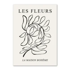 Posters / Tapestry|Aesthetic Room Decor*Boogzel Clothing Beige Outline Aesthetic Poster