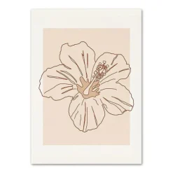 Posters / Tapestry|Aesthetic Room Decor*Boogzel Clothing Beige Outline Aesthetic Poster