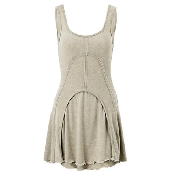 Dresses & Rompers*Boogzel Clothing Big City Romance Minimalistic Dress Beige