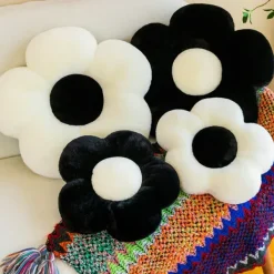 Aesthetic Bedroom|Aesthetic Room Decor*Boogzel Clothing Black & White Flower Pillow