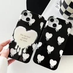 Iphone Cases*Boogzel Clothing Black & White Heart iPhone Case