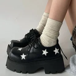 Boots / Platform Boots*Boogzel Clothing & White Star Platform Oxfords Black