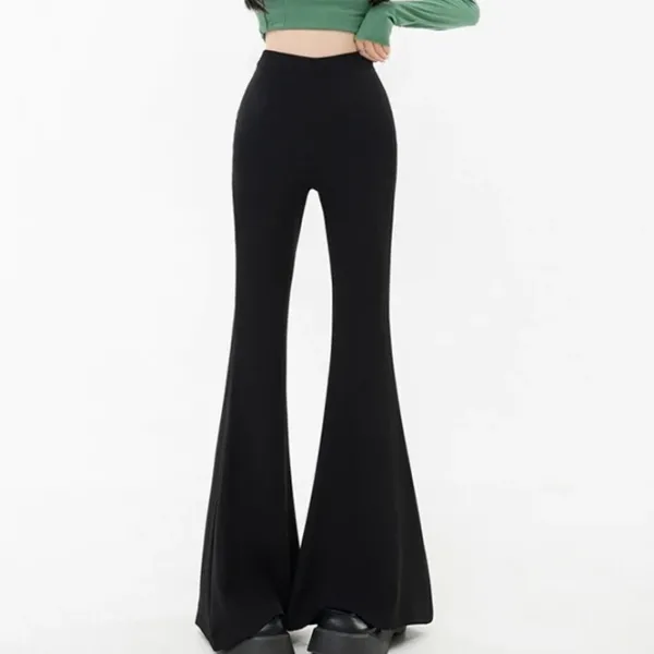 Pants & Trousers*Boogzel Clothing Flared Trousers Black
