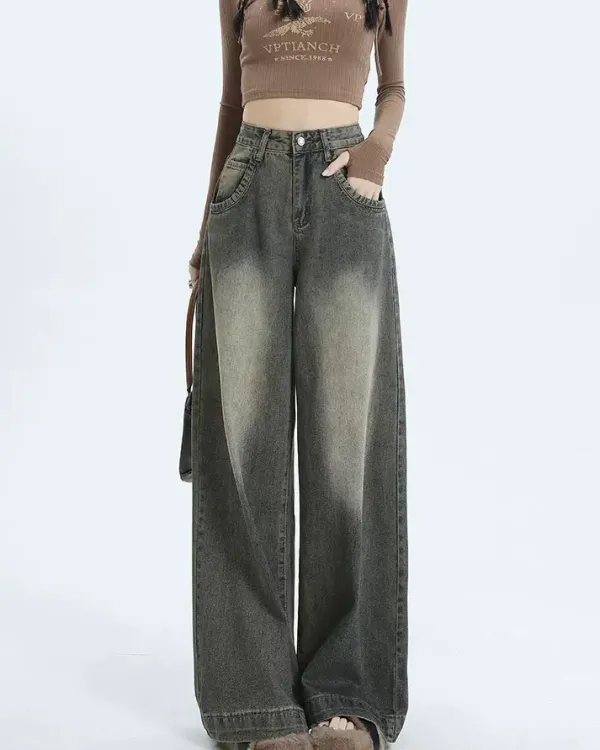 Jeans*Boogzel Clothing Washed Out Jeans Black