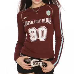 Aesthetic T-Shirts & Graphic Tees|Long Sleeve Tops*Boogzel Clothing Blokette Aesthetic Long Sleeve Top