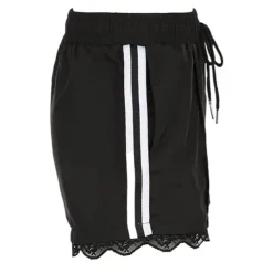 Shorts*Boogzel Clothing Blokette Side Stripe Lace Shorts Black