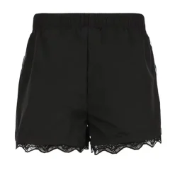 Shorts*Boogzel Clothing Blokette Side Stripe Lace Shorts Black