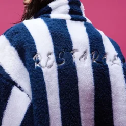 Coats & Jackets|Sweatshirts*Boogzel Clothing Blokette Stripe Fleece Jacket Blue/white