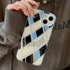 Iphone Cases*Boogzel Clothing Blue & Black Argyle iPhone Case Blue/black