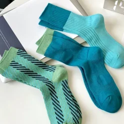 Socks*Boogzel Clothing Blue & Green Patterned Socks