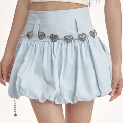 Skirts*Boogzel Clothing Balloon Mini Skirt Blue