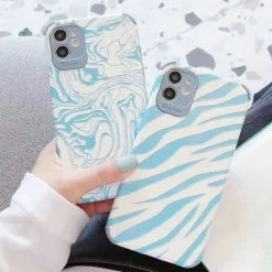 Iphone Cases*Boogzel Clothing Blue Zebra Print iPhone Case