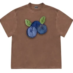 Aesthetic T-Shirts & Graphic Tees*Boogzel Clothing Blueberry Patchwork Tee
