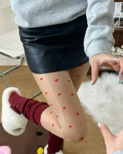 Other*Boogzel Clothing Bonjour Baby Heart Tights