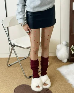 Other*Boogzel Clothing Bonjour Baby Heart Tights