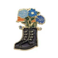Other*Boogzel Clothing Boots with Flowers Brooch Pin