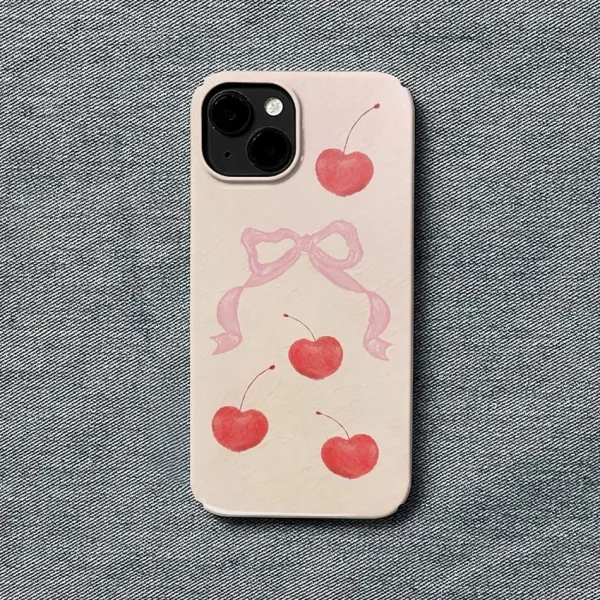Iphone Cases*Boogzel Clothing Bow & Cherry iPhone Case Beige