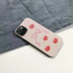 Iphone Cases*Boogzel Clothing Bow & Cherry iPhone Case Beige