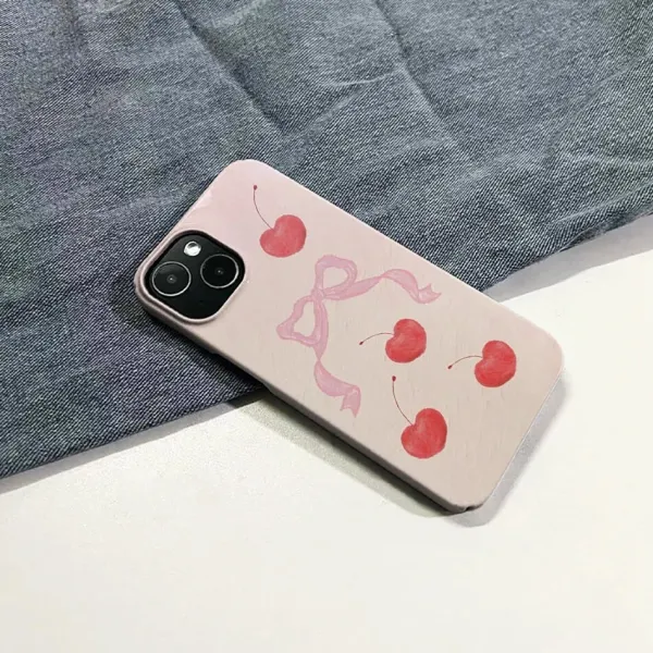 Iphone Cases*Boogzel Clothing Bow & Cherry iPhone Case Beige
