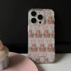 Iphone Cases*Boogzel Clothing Bow Bear iPhone Case Pink