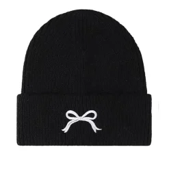 Hats*Boogzel Clothing Bow Embroidery Beanie Hat