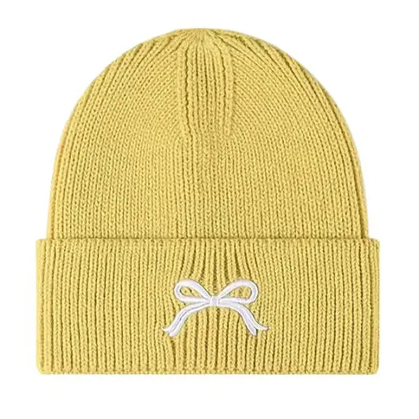 Hats*Boogzel Clothing Bow Embroidery Beanie Hat