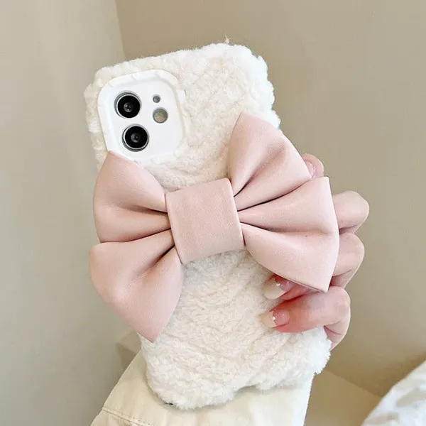Iphone Cases*Boogzel Clothing Bow Fluffy iPhone Case