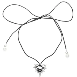 Necklaces & Chokers*Boogzel Clothing Bow Lace Up Heart Necklace